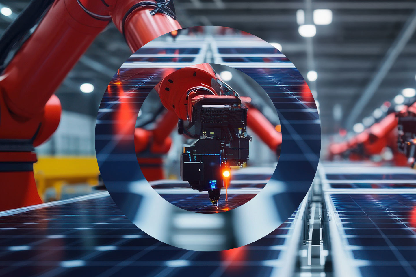 Robot Arm Being Used In A Factory