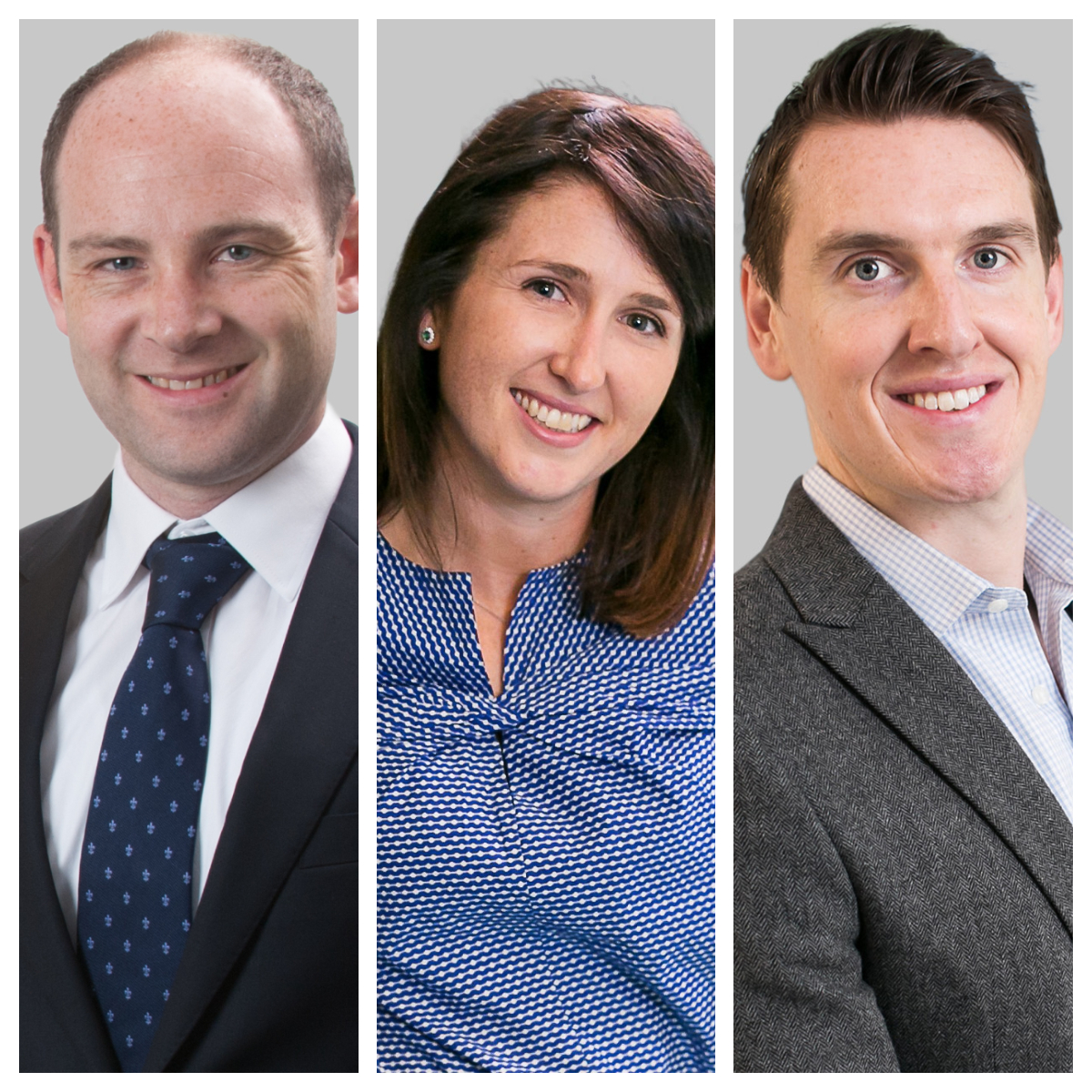 Group headshot Richard Bennett, Maria Edgworth and Gavin Fitzgerald