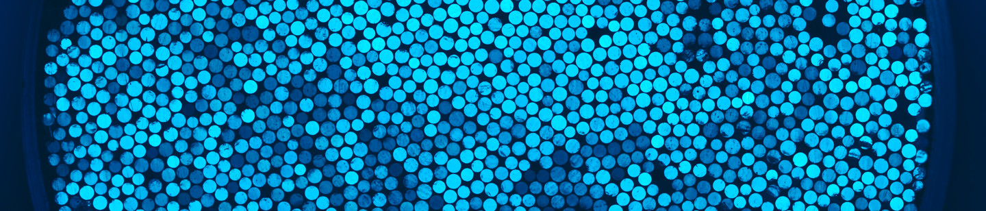 blue LED fibre optic lights forming circle