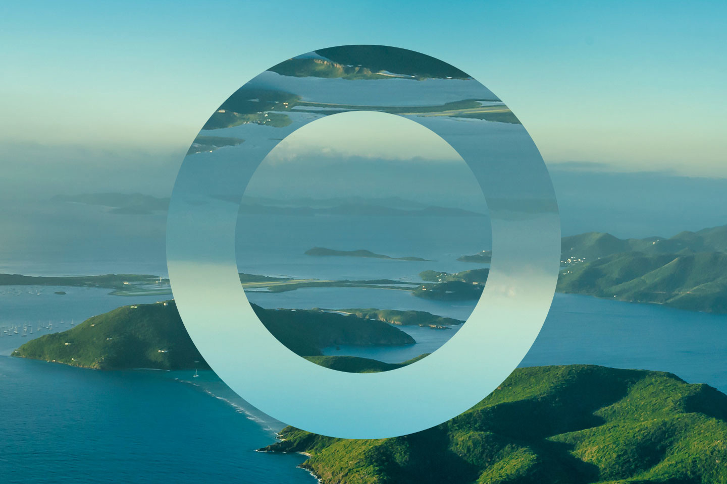BVI scenic aerial shot with Ogier O